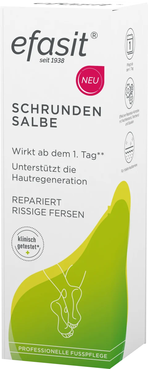 Schrundensalbe von efasit – Effektive Hilfe bei rissiger Haut an den Füßen