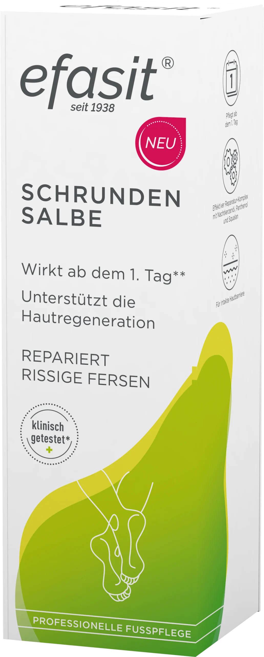 Schrundensalbe von efasit – Effektive Hilfe bei rissiger Haut an den Füßen