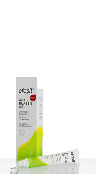 Vorbeugung gegen Blasen mit dem efasit Anti-Blasen Gel