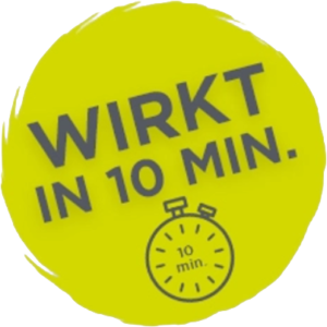 Wirkt in 10 Minuten