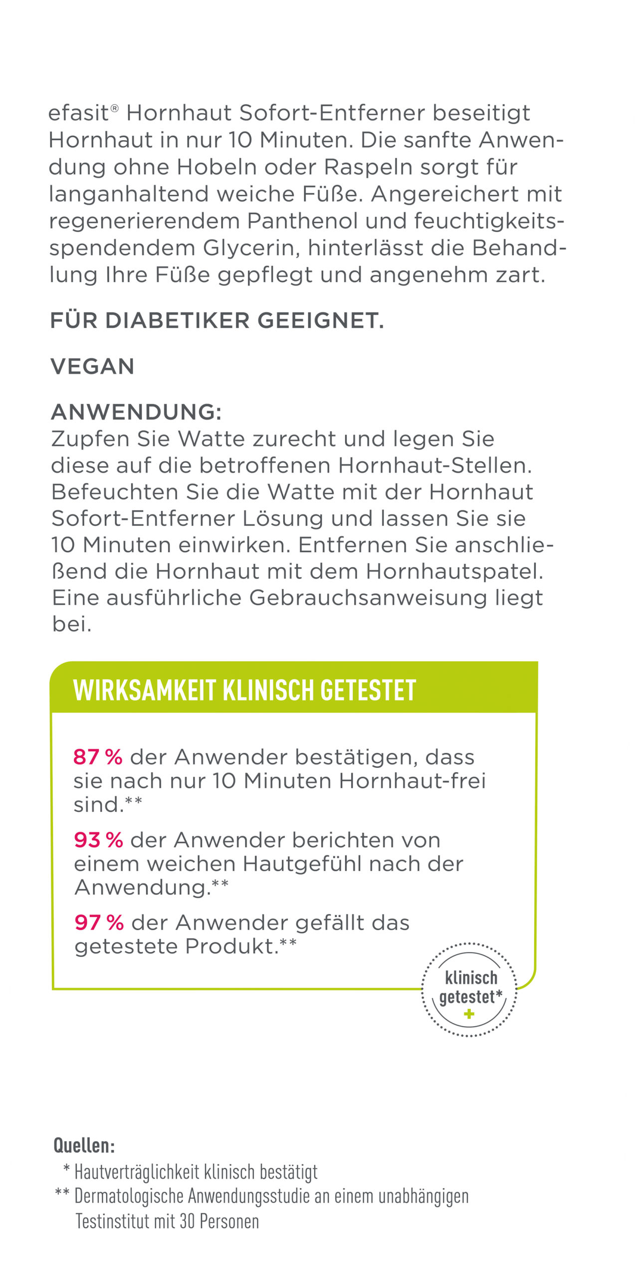 Heiße und müde Füße? Ein Eisgel mit Menthol und Coffein kühlt und erfrischt Füße und Beine.