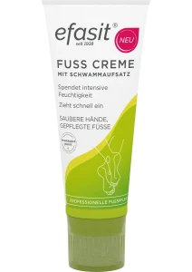 Fußcreme Schwammaufsatz
